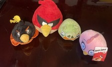 Angry Bird Lot Set of 4 Plush Stuffed Animals