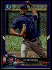2018 Bowman Chrome #BCP233 Brendon Little Prospects Purple Shimmer #/655