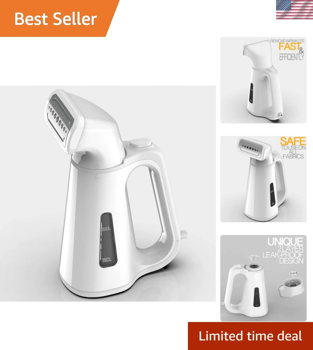 Garment Steamer, Portable Handheld Steamer Mini Travel Steamer for Travel and...
Opens in a new wind