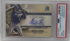 Marketplace image: Gavin Cross 2023 Bowman Scouts Top 100 Prospects Superfractor Auto 1/1 PSA 9 SSP