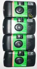 FUJIFILM EMPTY QuickSnap disposable camera SHELL ONLY x 4