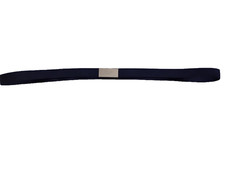 AUTHENTIC PRADA NAVY BLUE ELASTIC PULL ON BELT     NEW