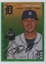 2023 Chrome Platinum Anniversary Green Wave Refractor 49/99 Donny Sands 0hw6