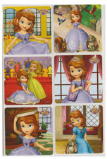 25 Sofia The First Stickers, 2.5" x 2.5" each, Party Favors