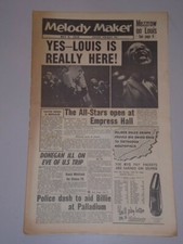 MELODY MAKER MAY 5 1956 LOUIS ARMSTRONG BILLIE ANTHONY DAVID WHITFIELD VIC LEWIS