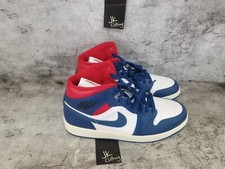 Womens Size 11 Nike Air Jordan 1 Mid USA Red White Blue Sneakers BQ6472-146
