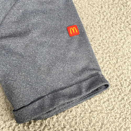 McDonalds Shirt Mens Medium Gray Zip Employee Work Associate Apparel Collection - Picture 4 of 10