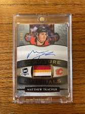 2018-19 The Cup Matthew Tkachuk Signature Materials /99 4 COLOR Patch Auto SP-MT