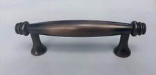 vintage oil rubbed bronze drawer pull antique hardware cabinet pull 3"center
