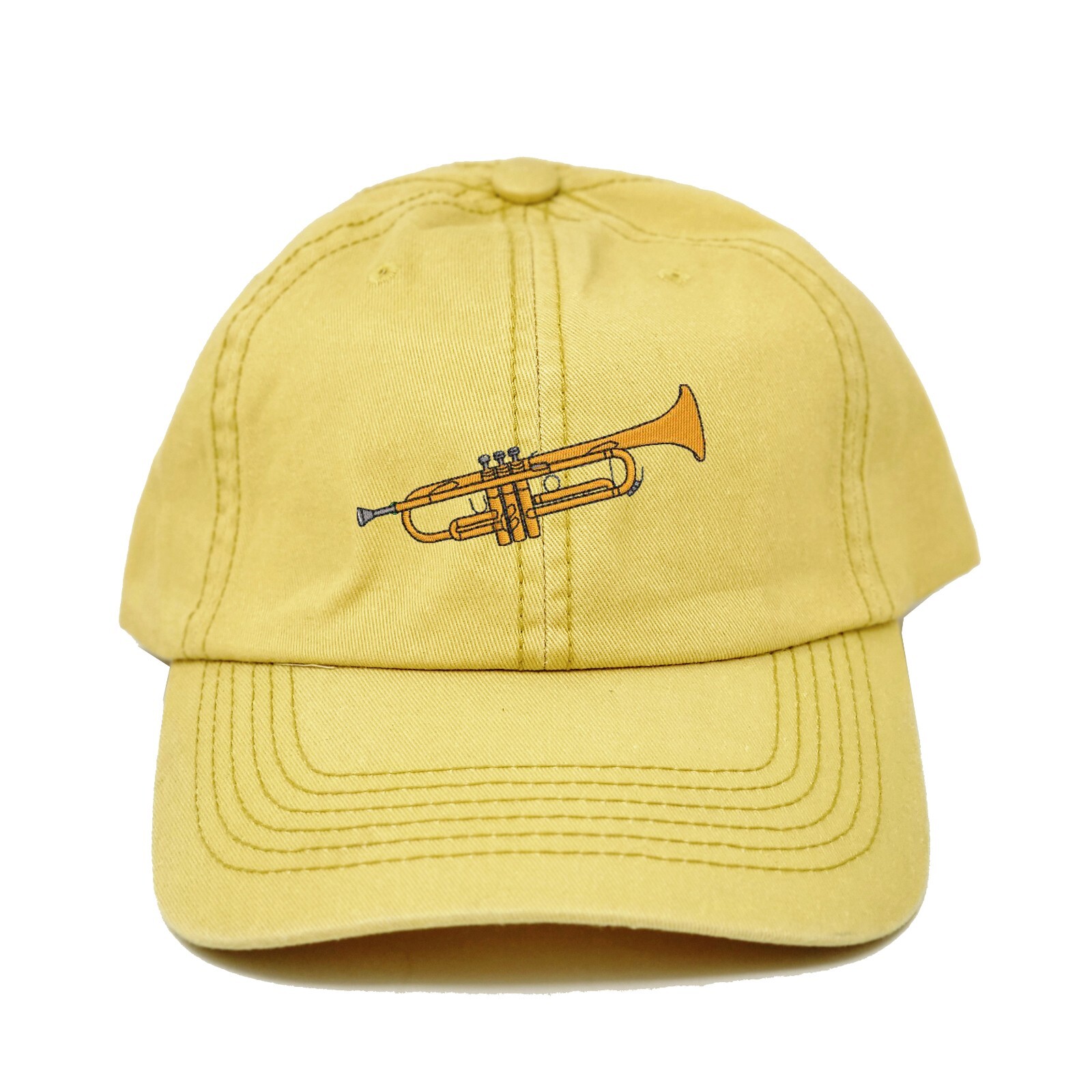 Trumpet embroidered cap hat, gift for music lover, trumpet design cap hat