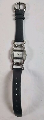 D&G Silver Tone Dolce & Gabbana Leather Band Ladies Watch NOT Running! W-8 REF