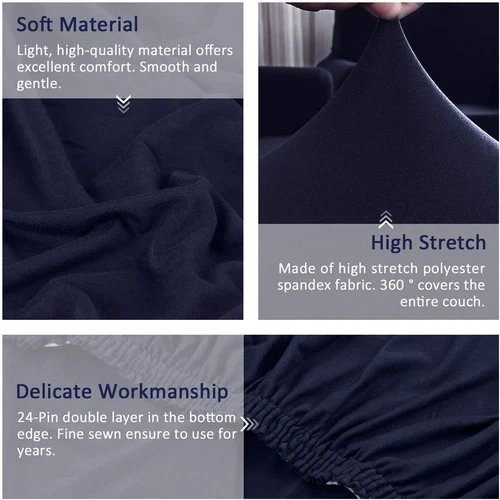 Stretch Sofabezug Schonbezug Massiv Sofabezüge Couch Möbel Schoner 160g - Bild 14 von 54