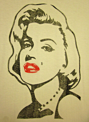 MARILYN MONROE sexy T shirt symbol Image Company lipstick icon tee XL actress