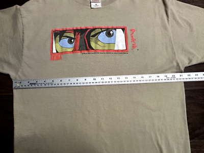 Vintage 1998 Akira Anime Box Logo Kaneda Eyes Size Large RARE