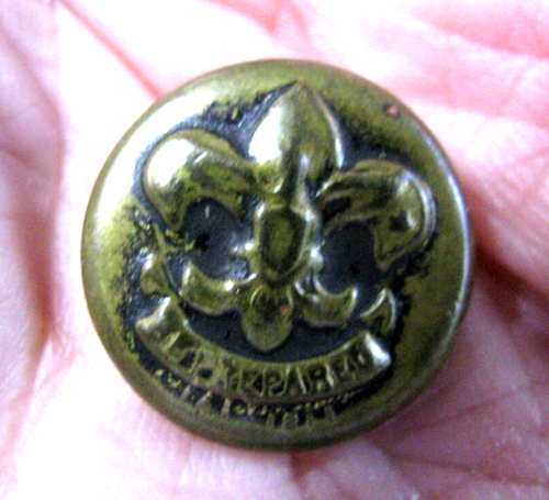 Antique Boy Scout Uniform Button-Be Prepared - Pat. 1911 - Picture 2 of 3