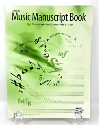 Alfred's Music Manuscript Book: 12 Staves: 12-Stave by Alfred Publishing