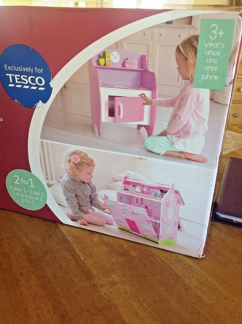 Elc Sparkle Lights Dolls Mansion Wooden Dolls House Girls Kids