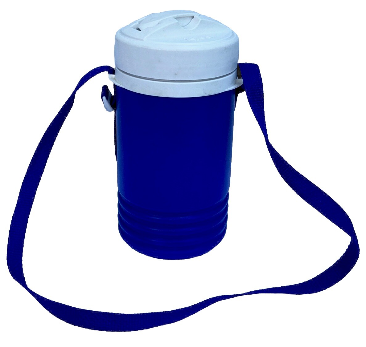 Cooler Thermos Blue Carry Strap