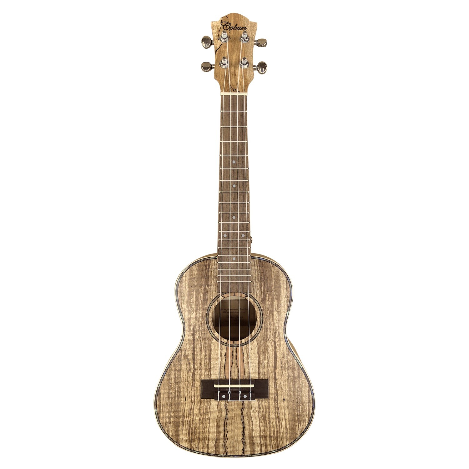 Coban Guiatrs Ukulele Concert 24"" Spalted Maple Professional Ukulele CGSU-084