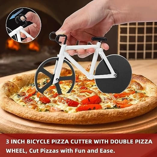 Bicycle Pizza Cutter Gift for Cyclists, Bike Lovers
Opens in a new window or tab