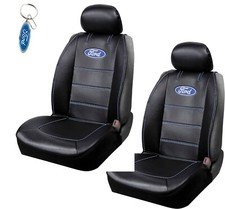 New 2pc Ford Car Truck Front Seat Covers 1 Elite Key Chain