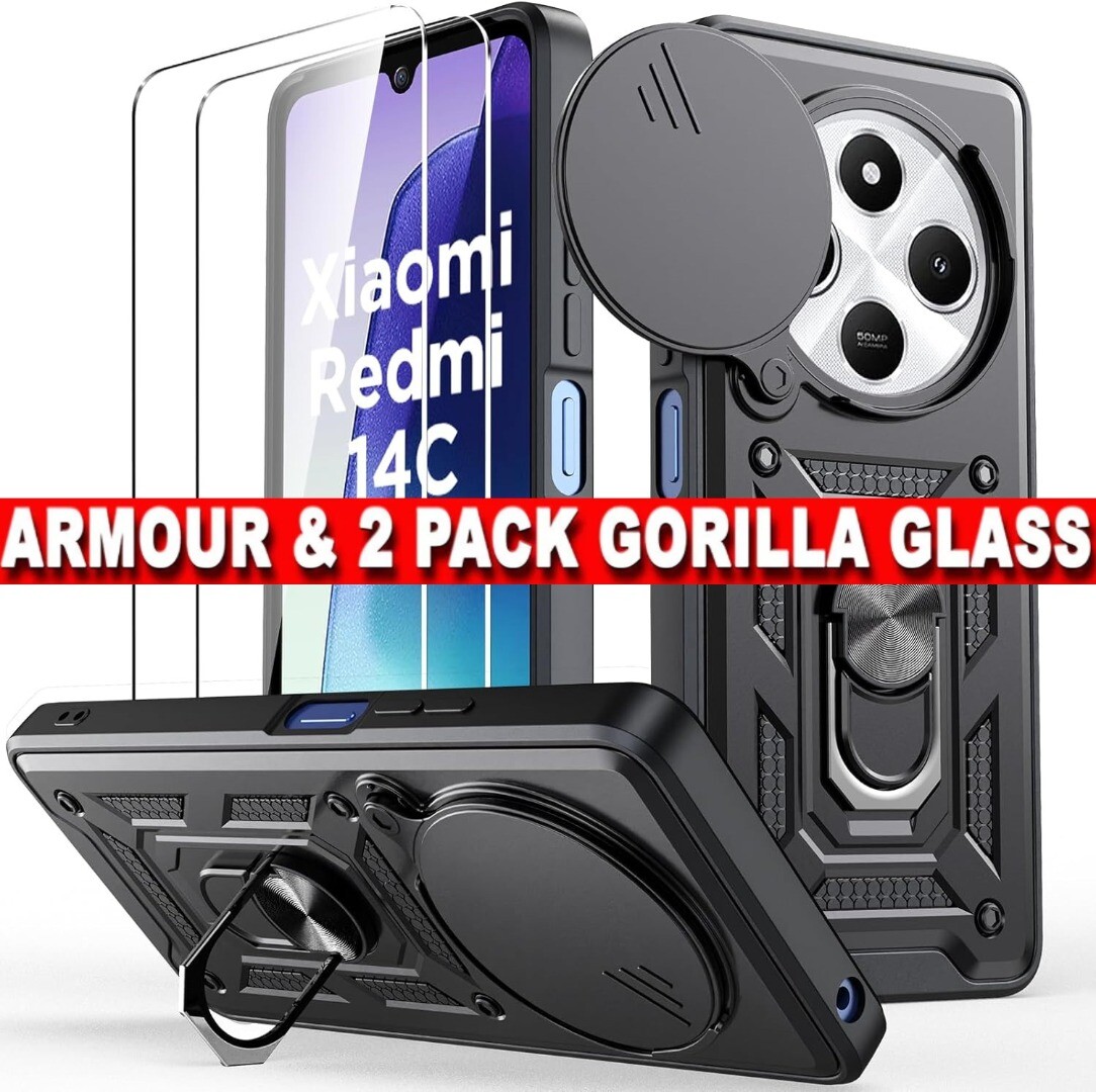 SEAHAI Hülle Für Xiaomi Redmi 14C / Poco C75 – Ultradünnes Glas Mit Farbigem Verlauf & Stoßschutz