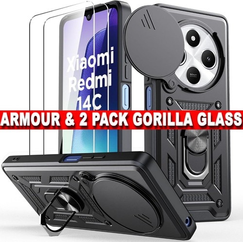 Case For Xiaomi Redmi 14C / POCO C75, Ring ARMOUR Shockproof Stand Phone Cover - 第 1/12 張圖片