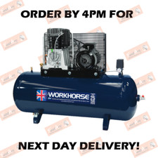 FACTORY/WORKSHOP AIR COMPRESSOR FIAC WORKHORSE 7.5HP 270L 29CFM 415V 3 PHASE
