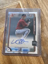 2015 Bowman Will Locante Arizona Diamondbacks Autograph Auto Card