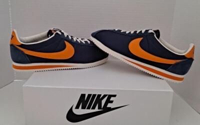 Nike Cortez Classic Nylon OGs Dark Blue Orange RARE Men 10.5 EXCELLENT++
