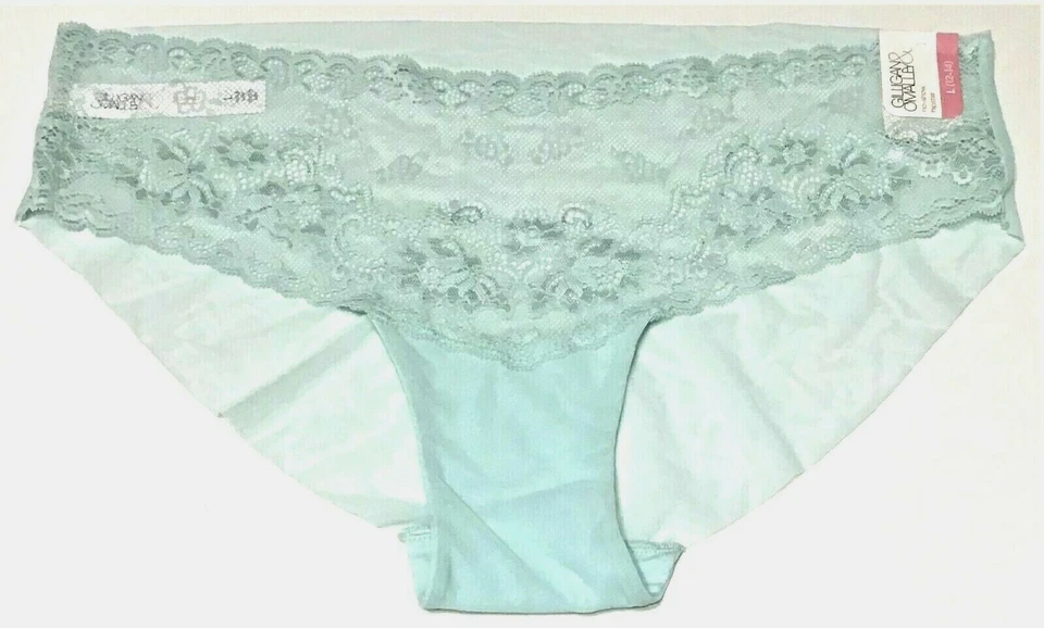 large - NWT Gilligan O'Malley light blue mesh nylon hipster panties (d210) - Image 2 of 3