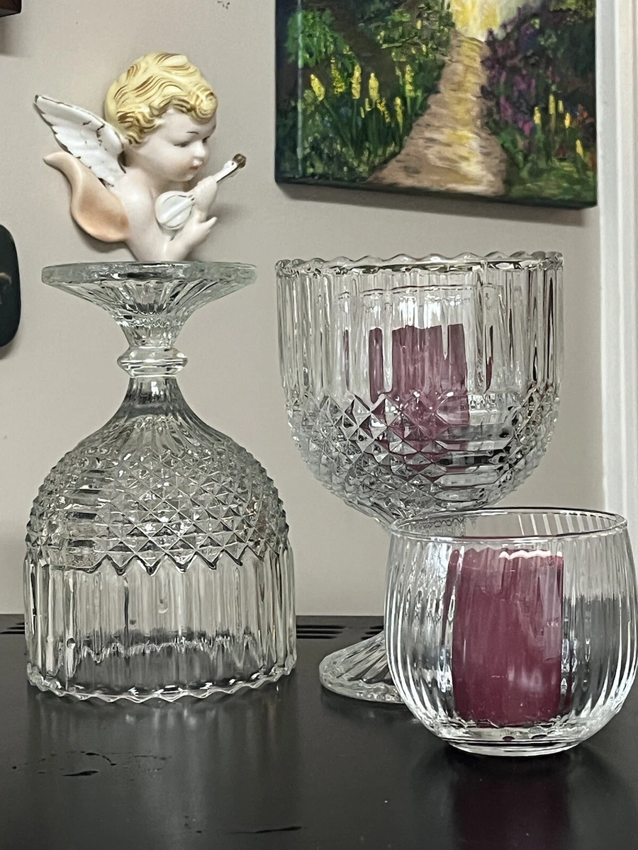 Goblet candle holder set deals
