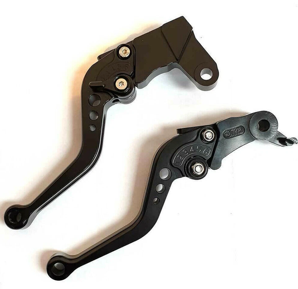 KTM 790 Duke 2018-2025 JUEGO DE PALANCA DE FRENO Y EMBRAGUE AJUSTABLE CORTO NEGRO Foto 4 de 4