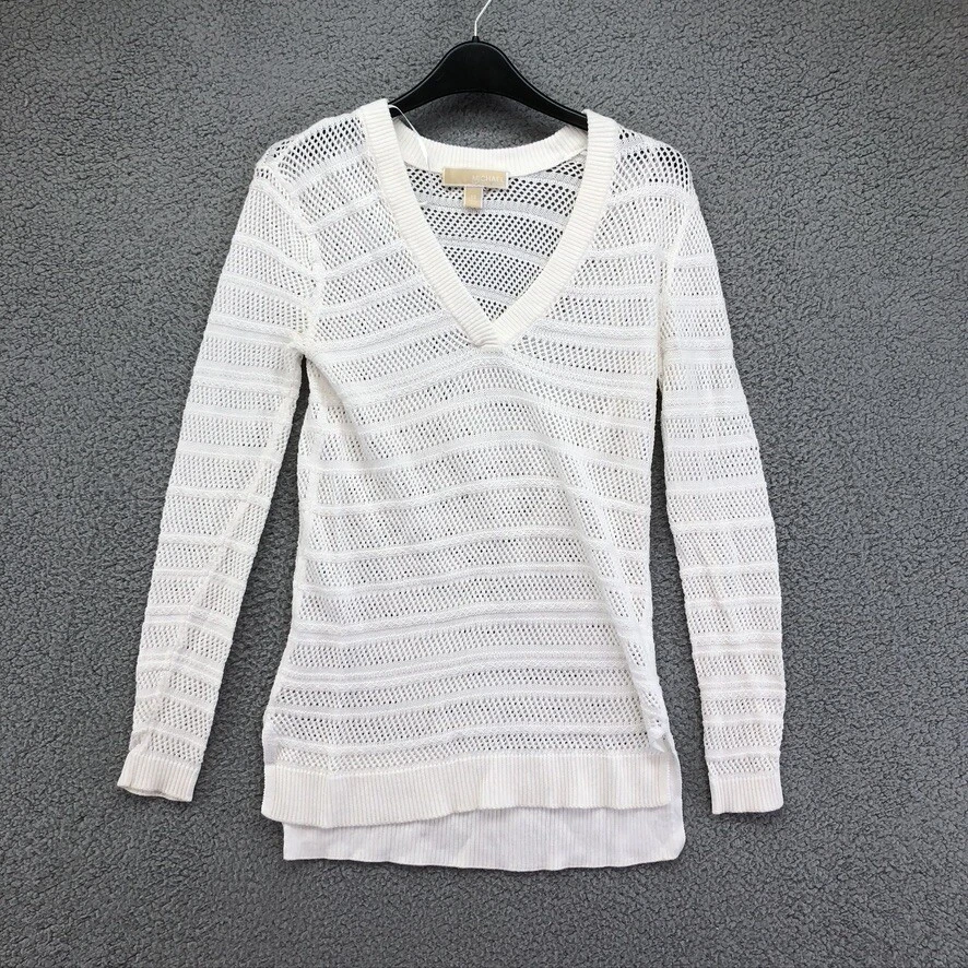 White michael kors sweater clearance