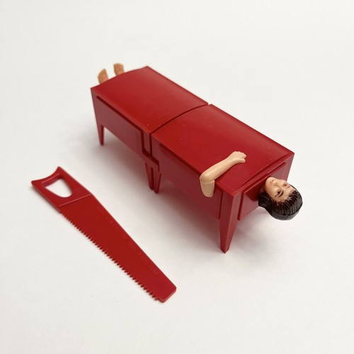 Rare Vintage Magic Trick Collectible Sawing Woman in Half Illusion Toy