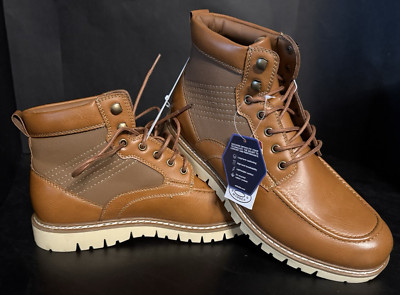 Steve Madden Men's Bleeker Boot Size 10 Cognac, NIB