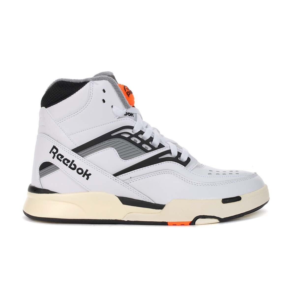 Reebok Men's Pump Tz White/Black/Wild Orange Basketball Sneakers Hq8803