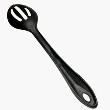 Coghlans Black Slotted Spoon Heat Resistant Nylon Non Stick Utensil