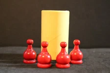Game Pieces Vintage 1959 PARCHEESI - Selchow & Righter - Tokens, Die Cup Red