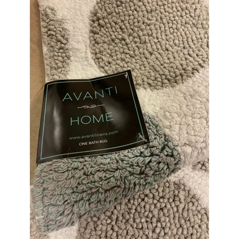 Avanti Home Dotted Circles Bath Rug 20in x 30in 100% Cotton Pile - Image 2 of 3