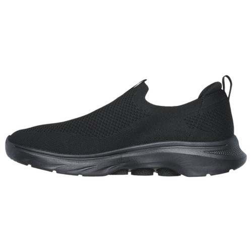 Mens Skechers Go Walk 7 Extra Wide Black Slip On Sneaker Shoes - Picture 3 of 6