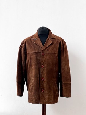 C&A x Angelo Litrico vintage Leather blazer Jacket /  size XL