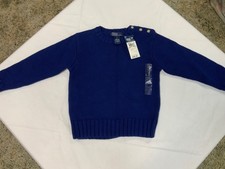 NEW Boys Size 5 Polo By Ralph Lauren Navy Sweater