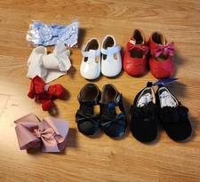 Stylish Kids Shoes Set - Red, White, Black 6-9 Months