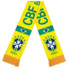 Brazil National Team Soccer Scarf - Brazilian Futebol Polar Fleece Brasil Gift