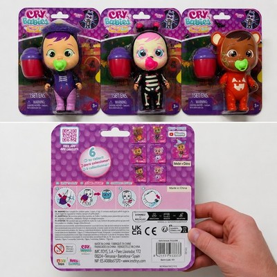 Cry Babies Magic Tears Glow Dark Halloween Doll Lot of 3 New Sealed Fast Ship