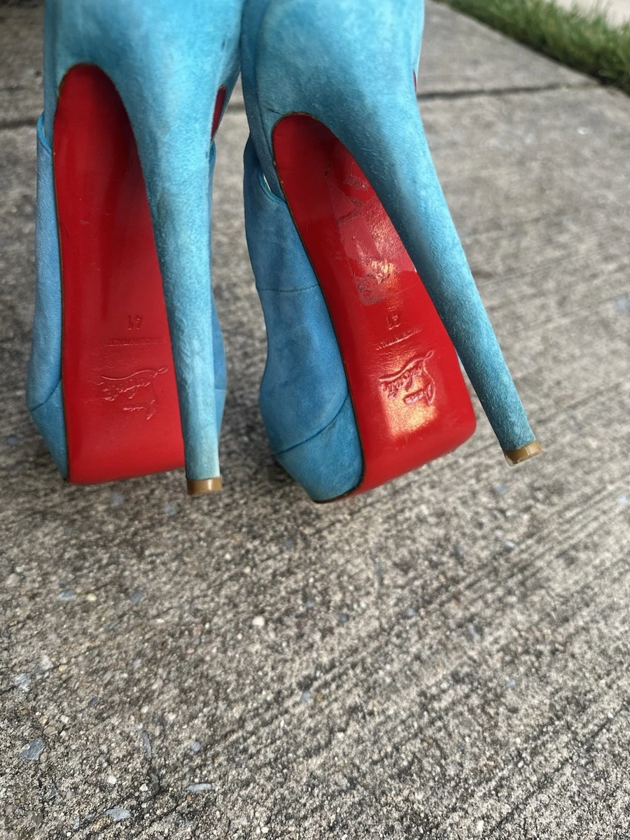 Christian Louboutin Blue Heels for Women for sale | eBay