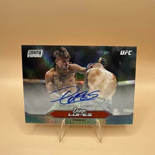 2025 Topps Stadium Club UFC - Chrome Autographs Diego Lopes #CAS-DLS (AU)