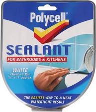 Polycell Sealant Remover | Bath Kitchen Silicone Sealant Strip White