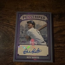 Leaf 2025 Bronx Legacy Roy White Yankees Penstripes Purple #P-RW1 /25 Auto